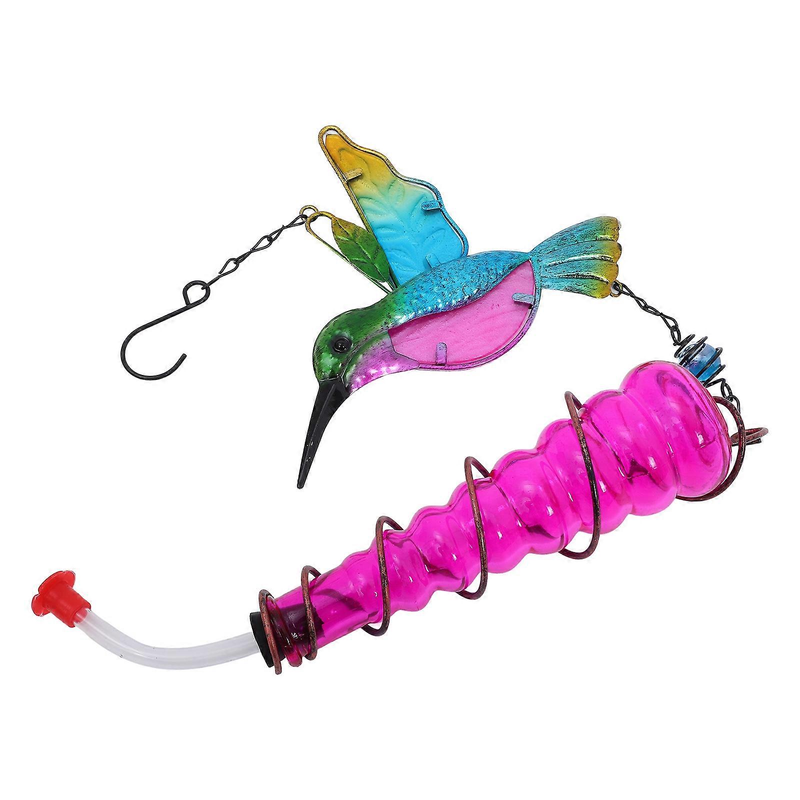 Hummingbird Feeder Glass Hanging Feeder for Outdoor 2Pcs Set