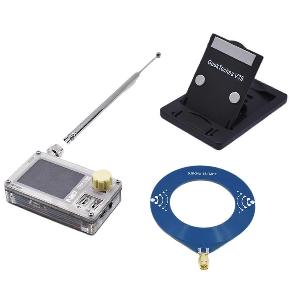 Mini TEF6686 Full Band Radio FM/LW/MW/SW Portable Radio Rechargeable 2.0 Inch IPS Screen ESP32 Full