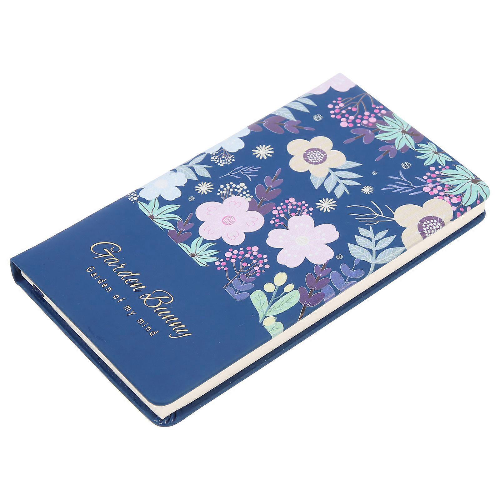 Schedule Notepad Planner for Writing 2Pcs Blue Flower Cartoon Notebook