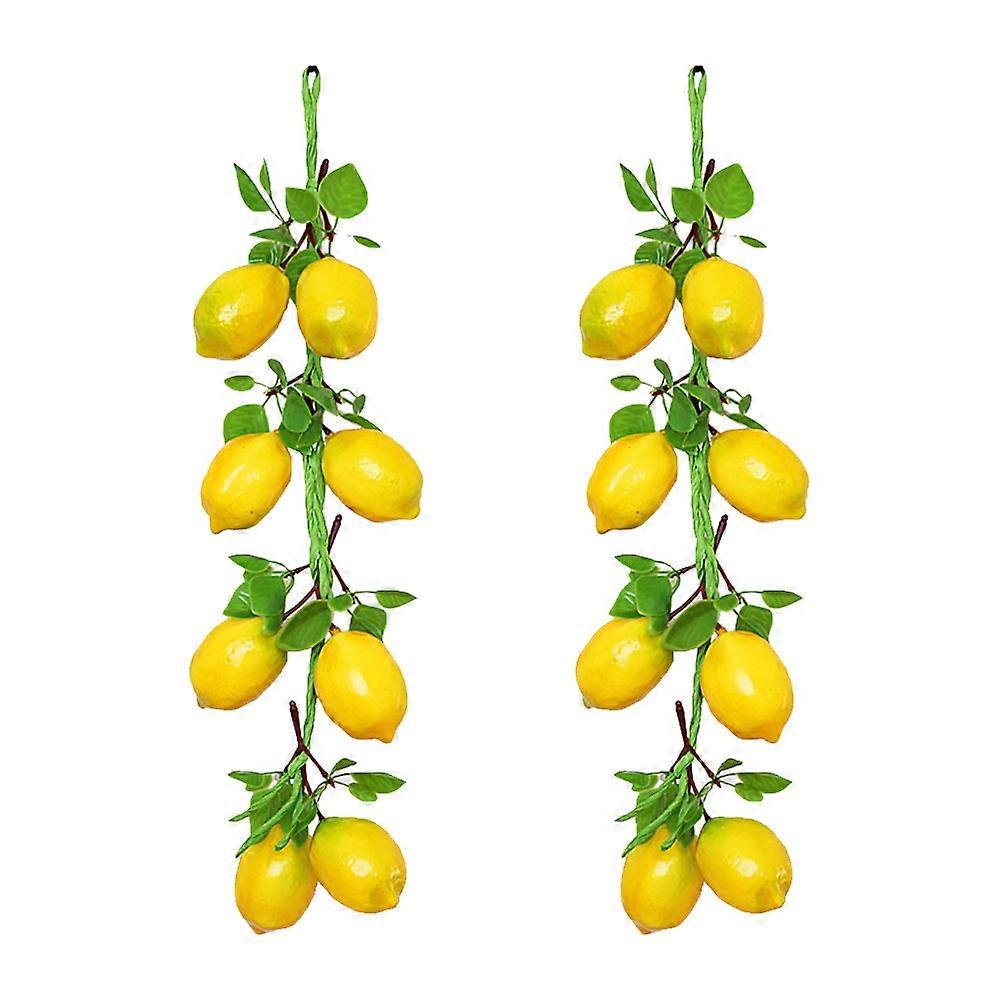 Decorative Lifelike Lemon String 12Set Perfect For Garden Office Home Party Layouts
