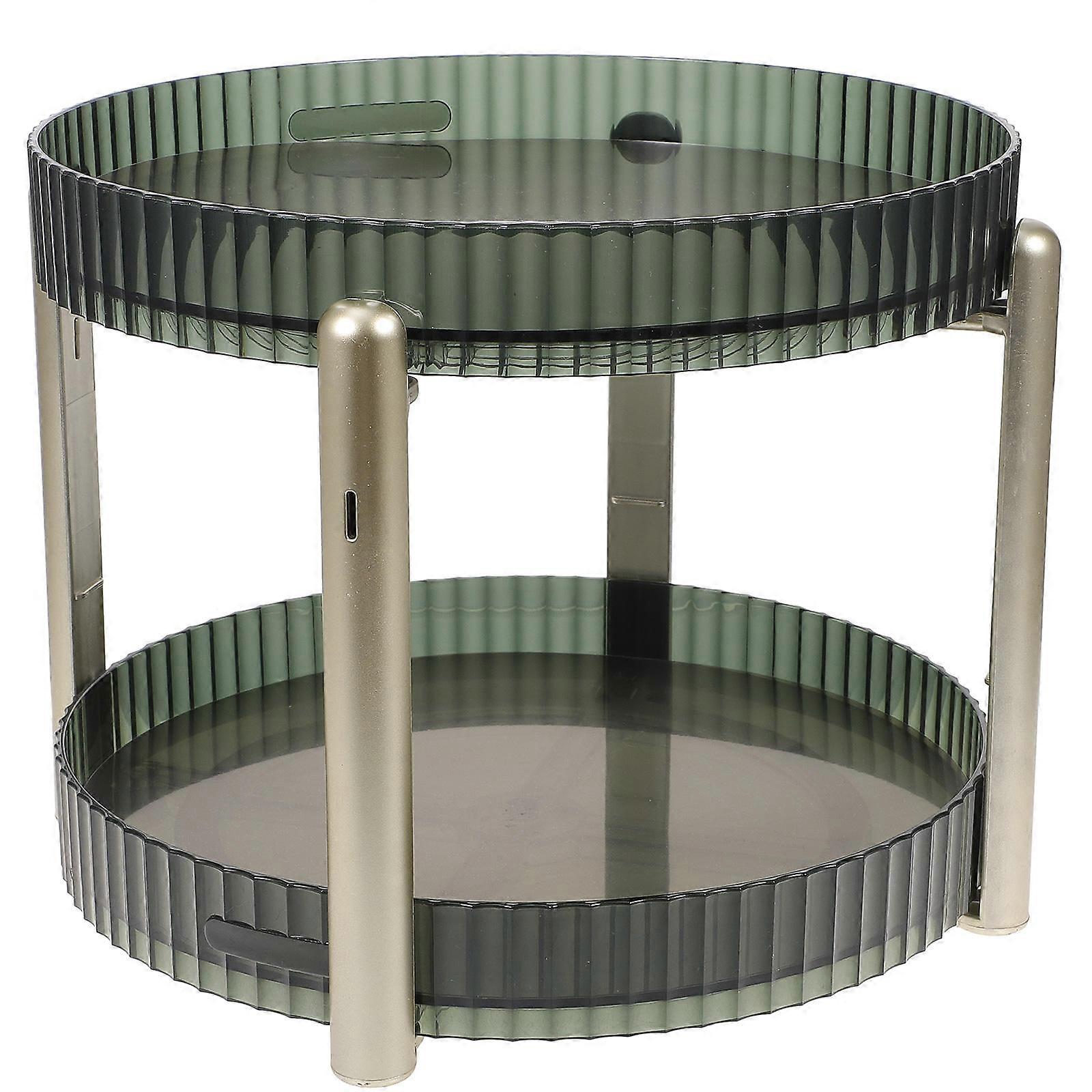 Kitchen Rotating Spice Rack Storage Organizer For Home Use Green 1Set Multifunctional Rotating Holder