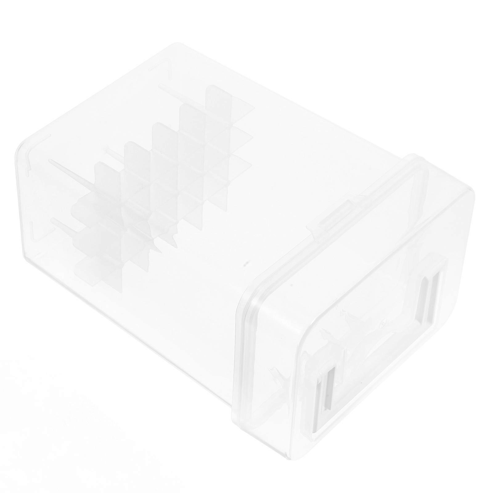 Clear Pen Storage Case with Handle for Marker Pen 2Pcs Plastic Organizer Box