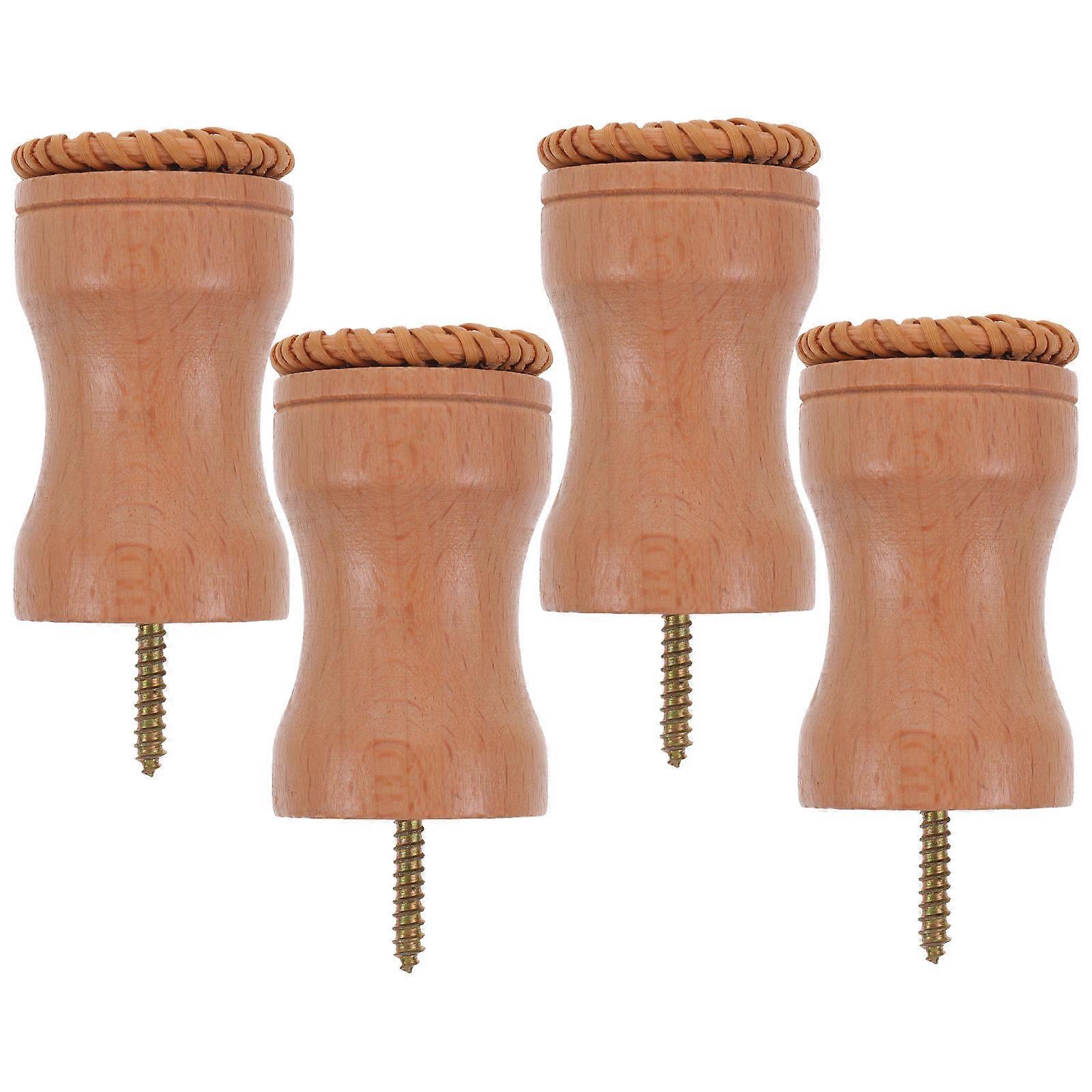 Decorative Wood Wall Hooks for Clothes Storage with Heavy Duty 5Sets