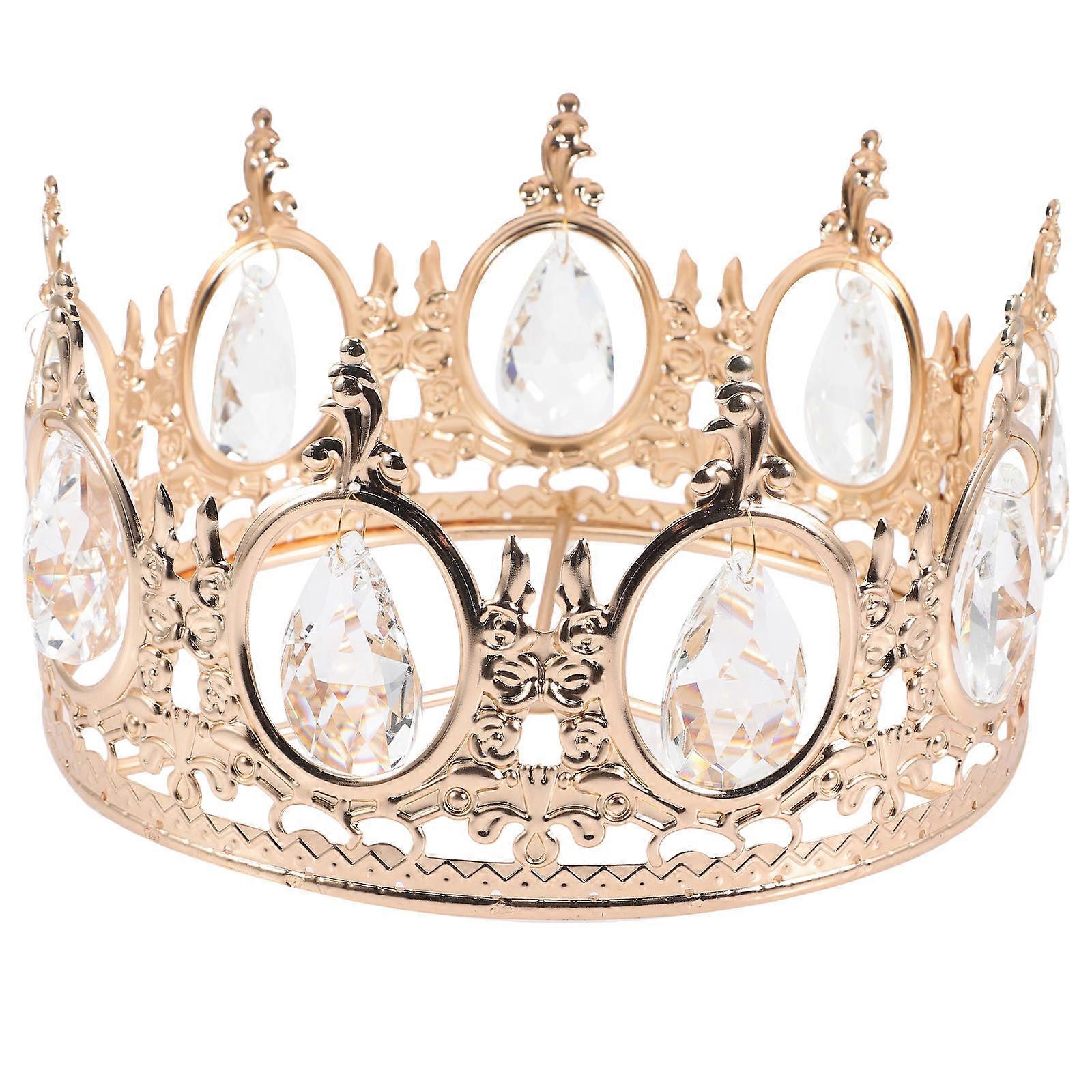 Crystal Pendant Light Crown Decoration for Ceiling Lamp 2Pcs