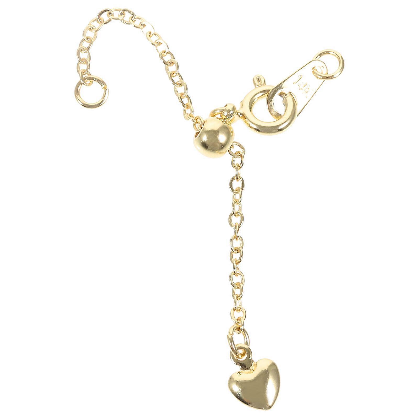 Bracelet Extender Chains Copper Necklace Extender Chain for DIY Use 2Pcs