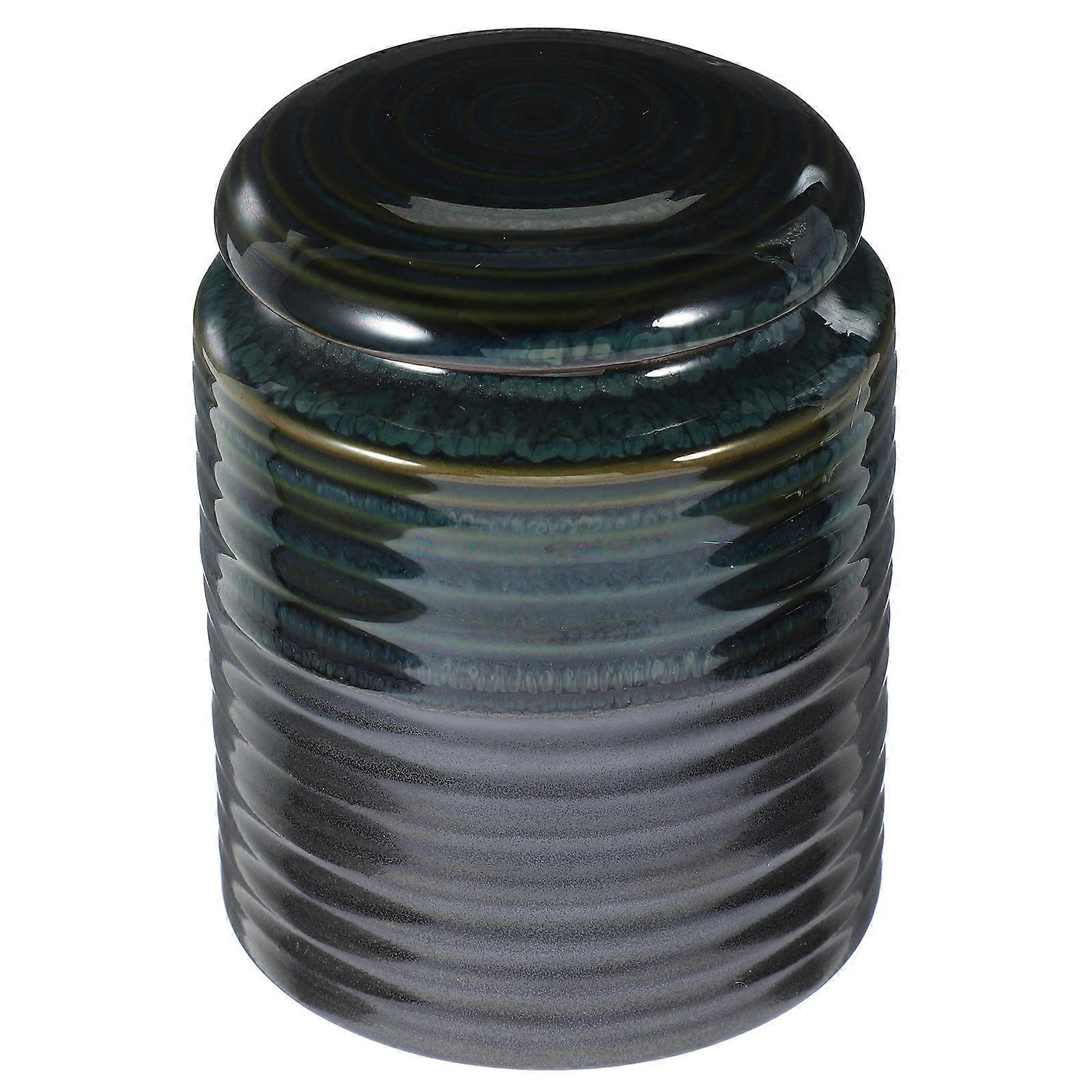 Beautiful Candy Jar for Storage 1Pcs Ceramic Storage Jar Brown