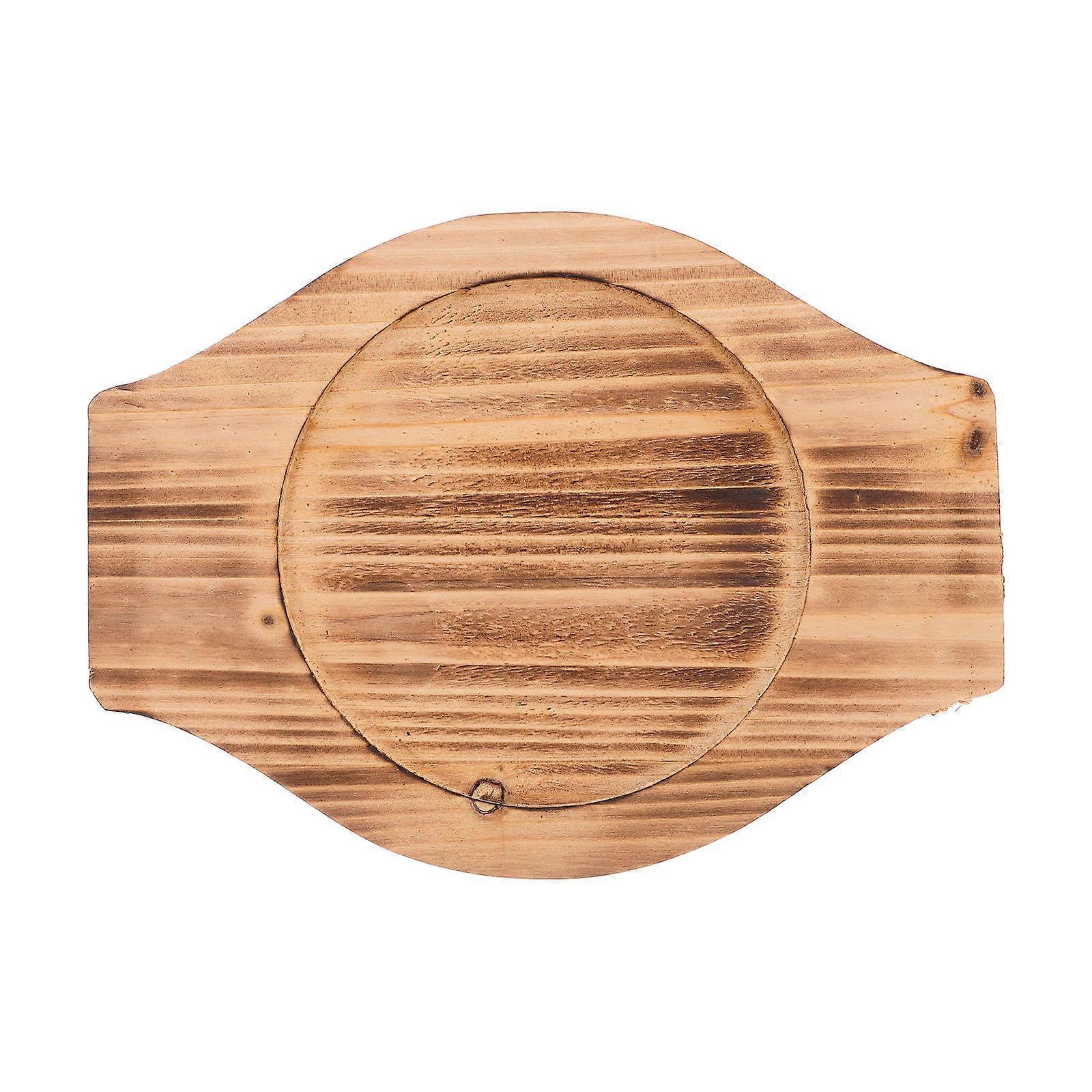Stone Bowl Wooden Casserole Mat for Multi-Function Use 4Pcs