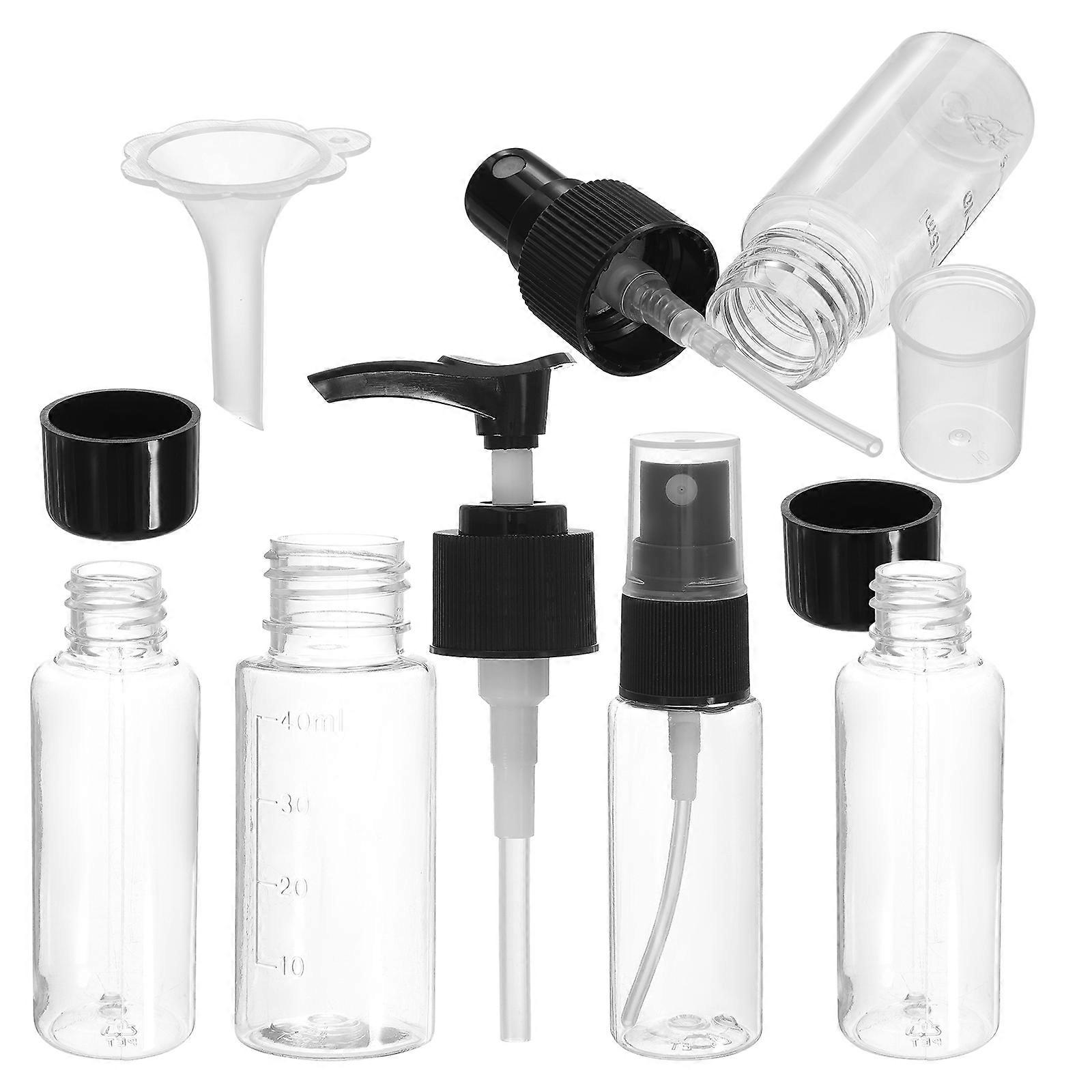 Travel Bottles Kit Makeup Organizer for Storage Use 4Sets Black