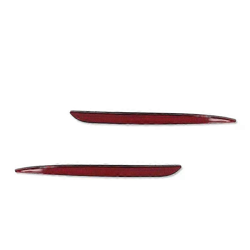 Apply 2PCS Smoked Lens Car Rear Bumper Reflector Light Shells For 2015-2022 Chrysler 300 Tail Brake Light, No Bulb / Socket