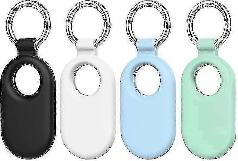 For Samsung Galaxy Smarttag2 Case, 2pcs Silicone Protective Case For Galaxy Smart Tag 2 With Key Ring For Keys Pet Luggage