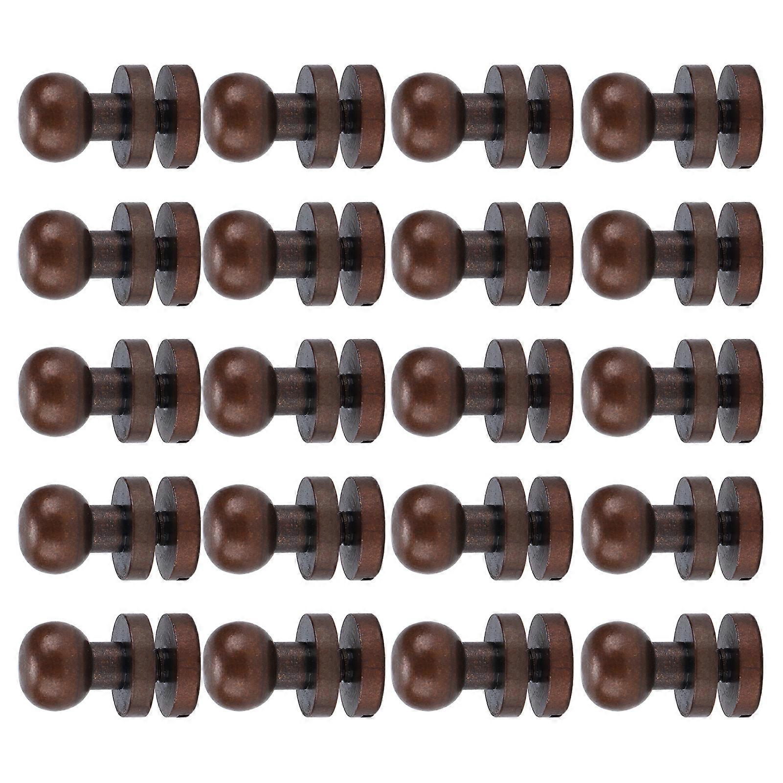Monk Rivets Red Bronze Round Head Stud Screws 8x7mm 20 Sets