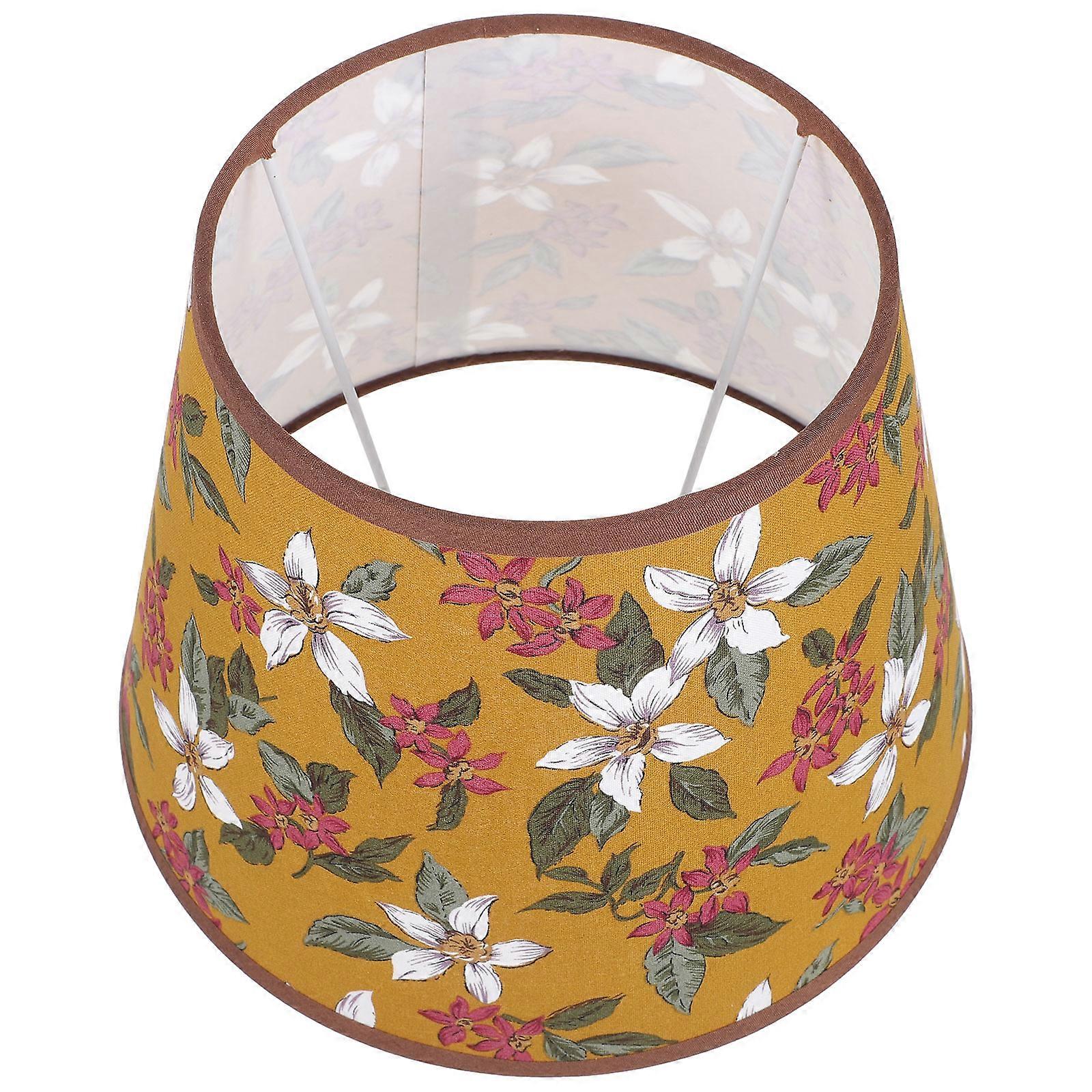 Small Lampshade Vintage Cloth Lampshade for Decor 2Pcs E27 Light Socket