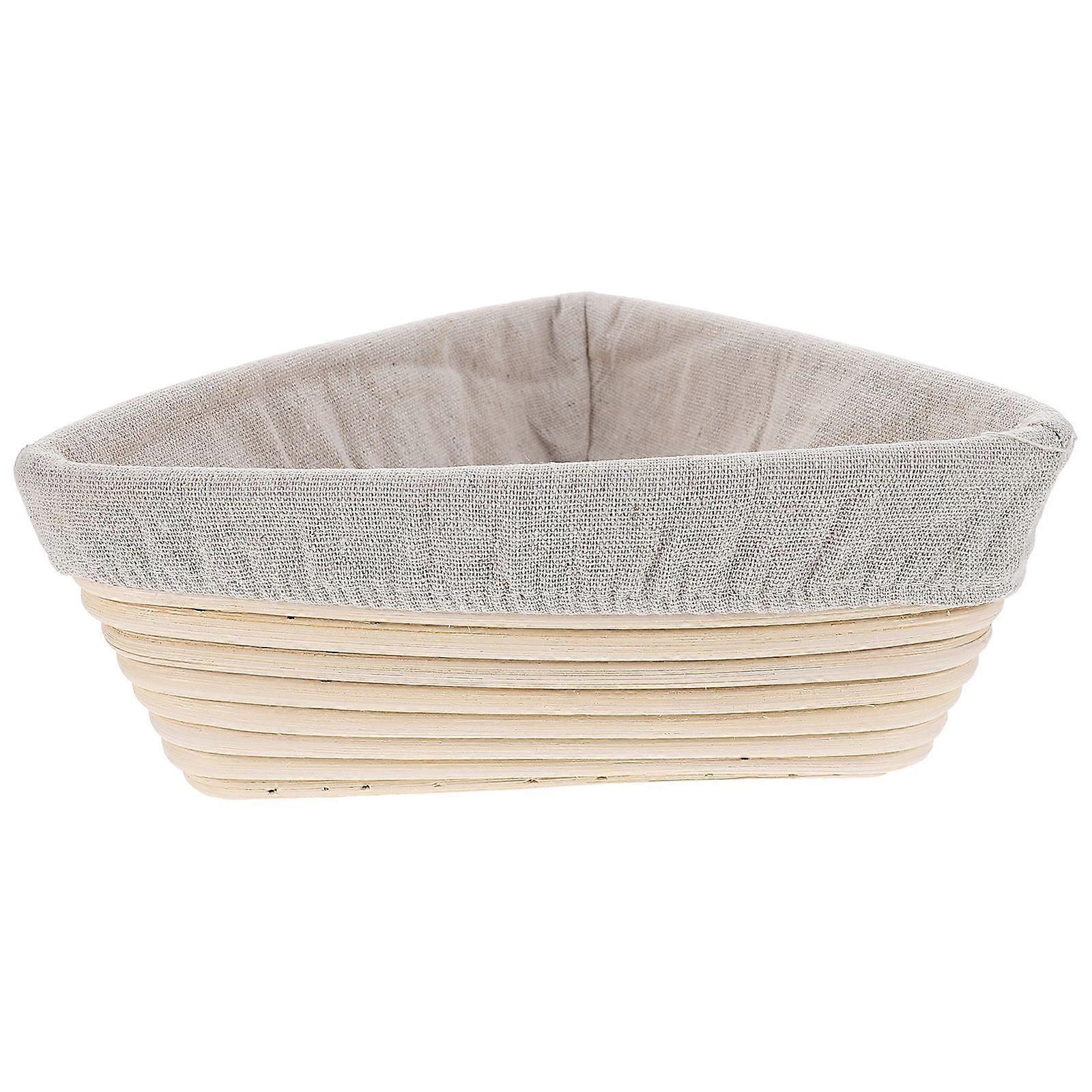 Baking Accessory Triangular Bread Proofing Basket For Home Baking 23x23x8cm 3 Sets