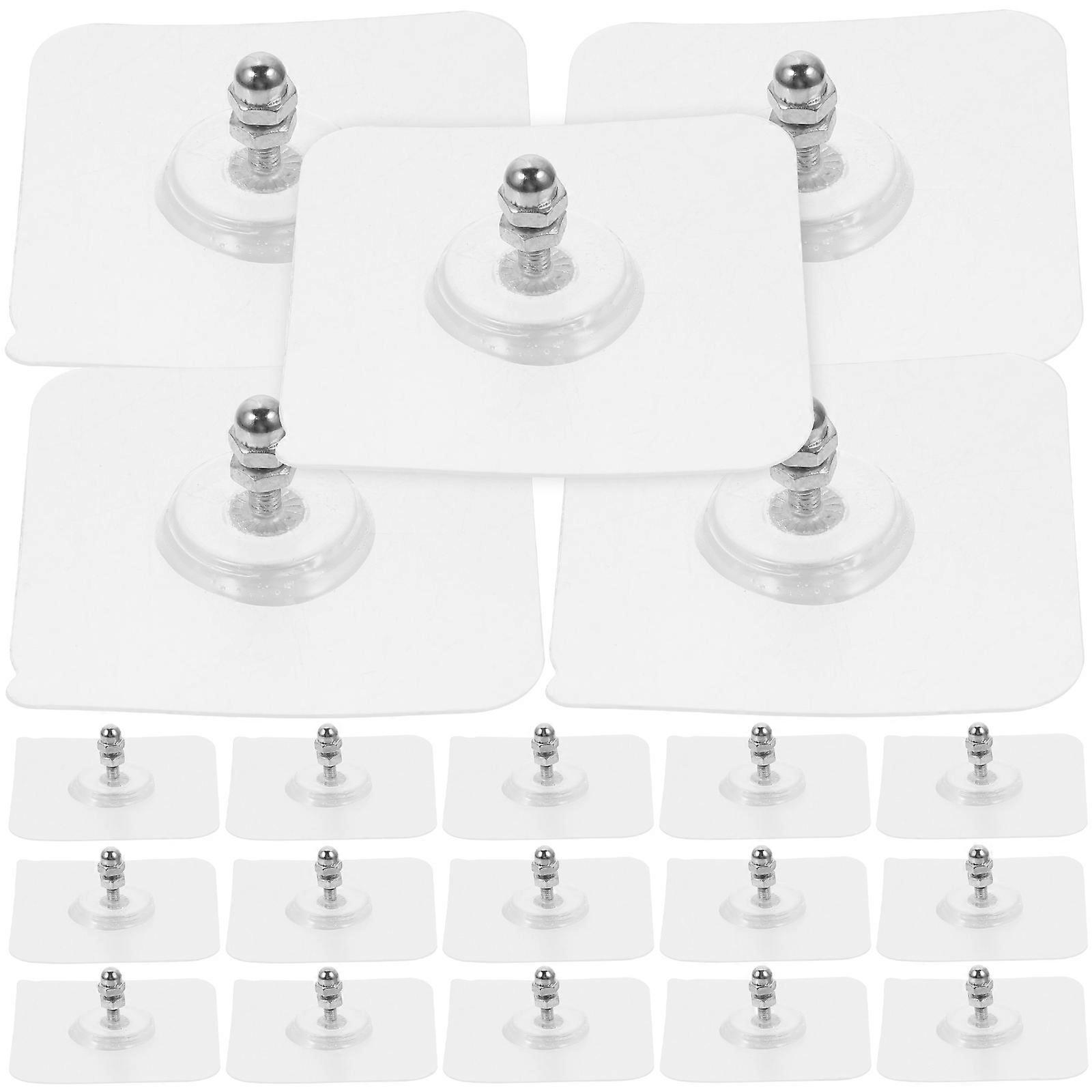 Adhesive Hooks Heavy Duty Wall Hooks for Hanging Towels 80Pcs White