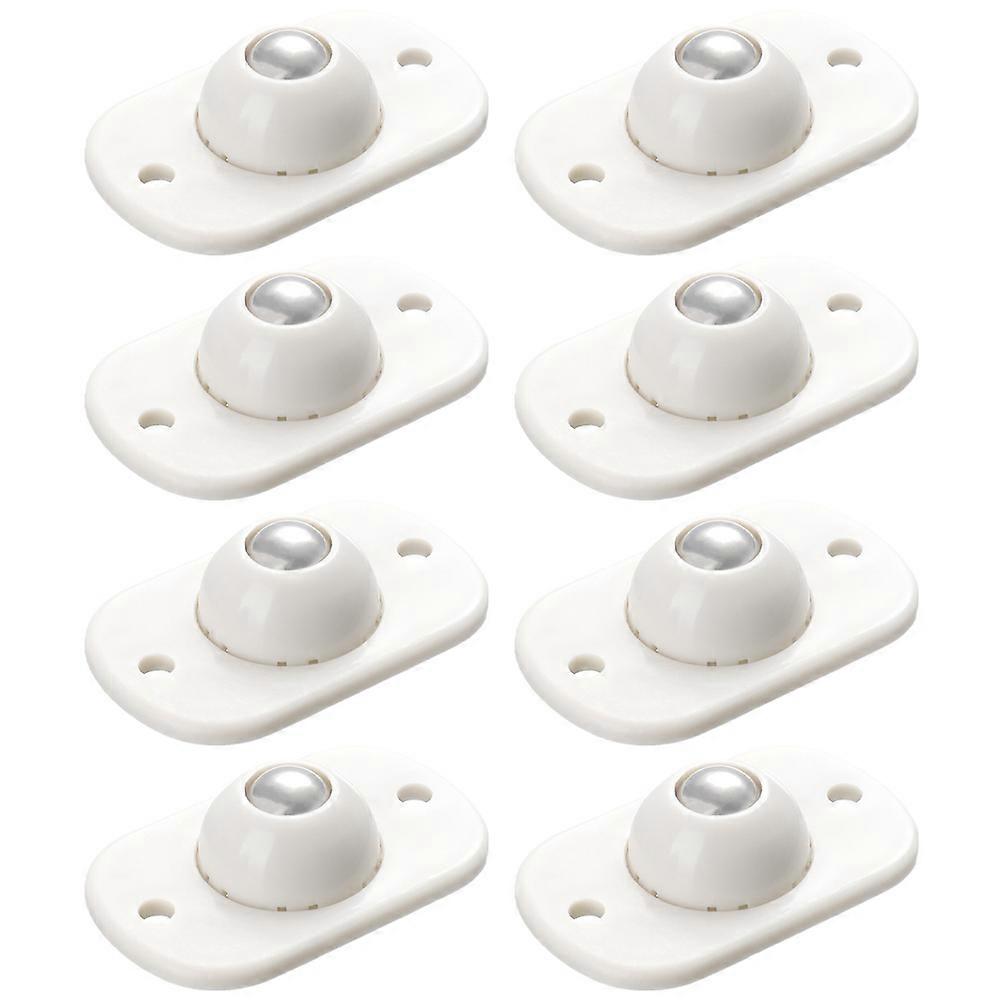 Universal Wheels Adhesive Casters for Storage Boxes 16Pcs White