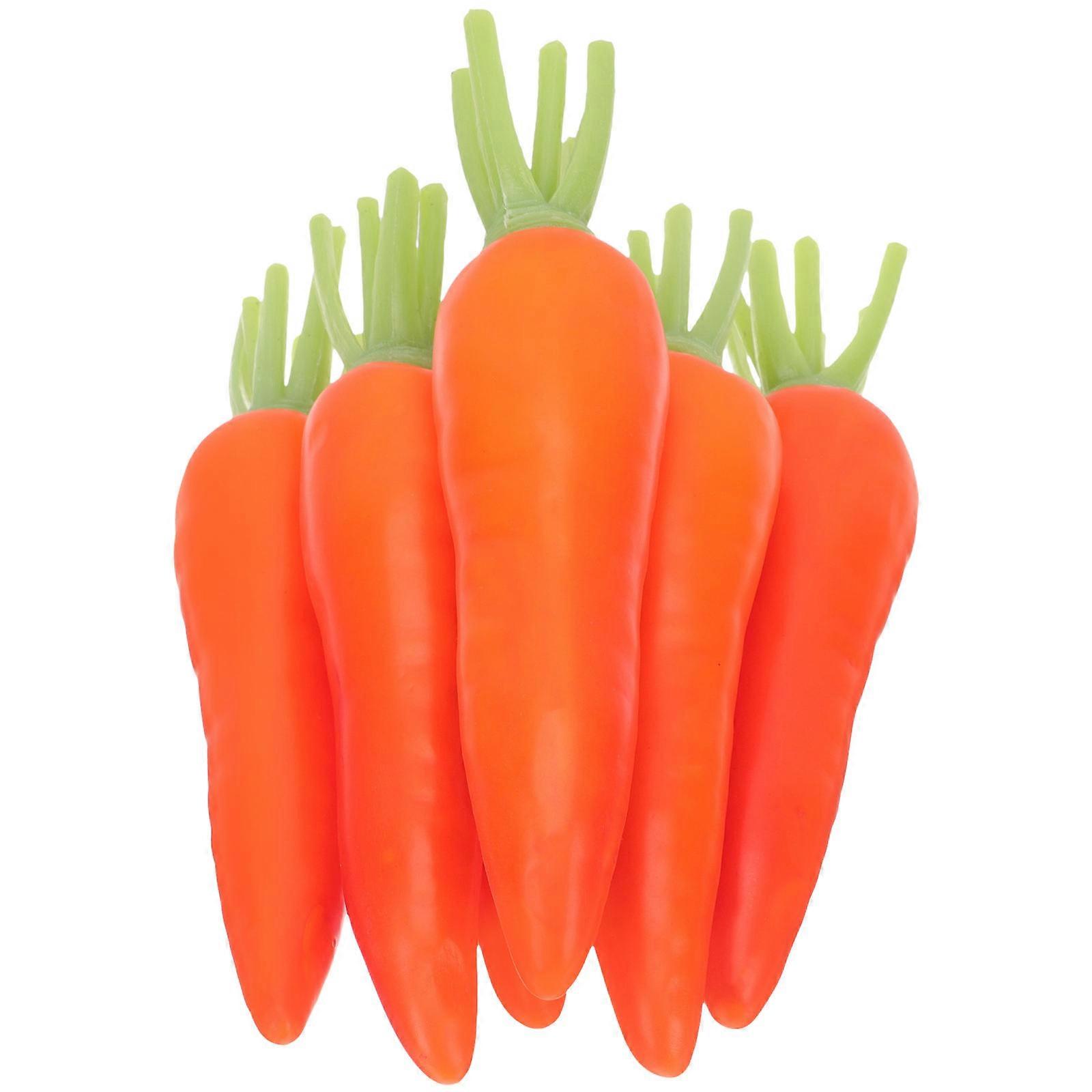 Artificial Carrots Simulation Carrot for Decor 30Pcs Lifelike Vegetables Models