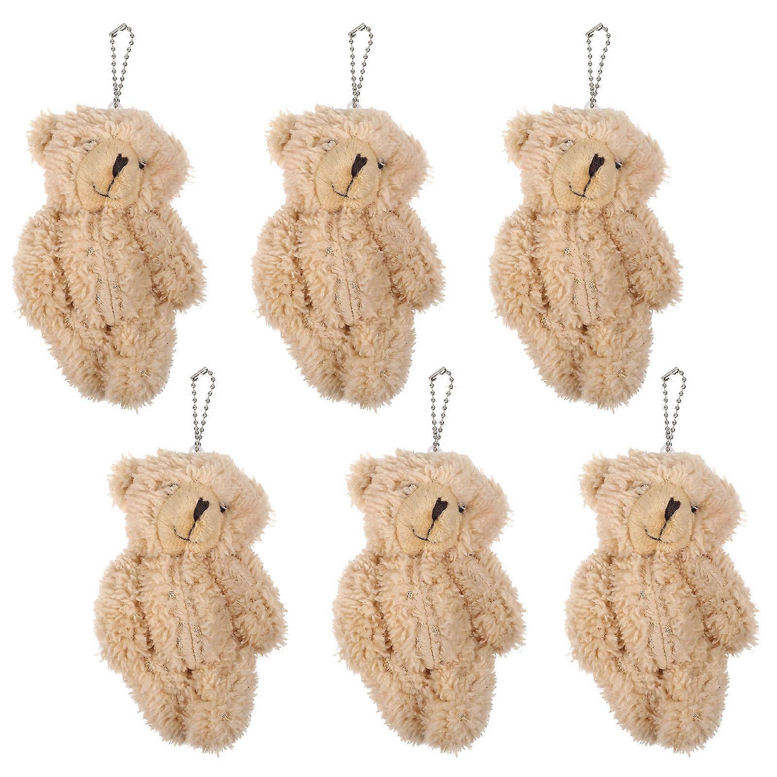 Bear Shape Pendants Decorative Key Rings for Bag Accessories 18Pcs