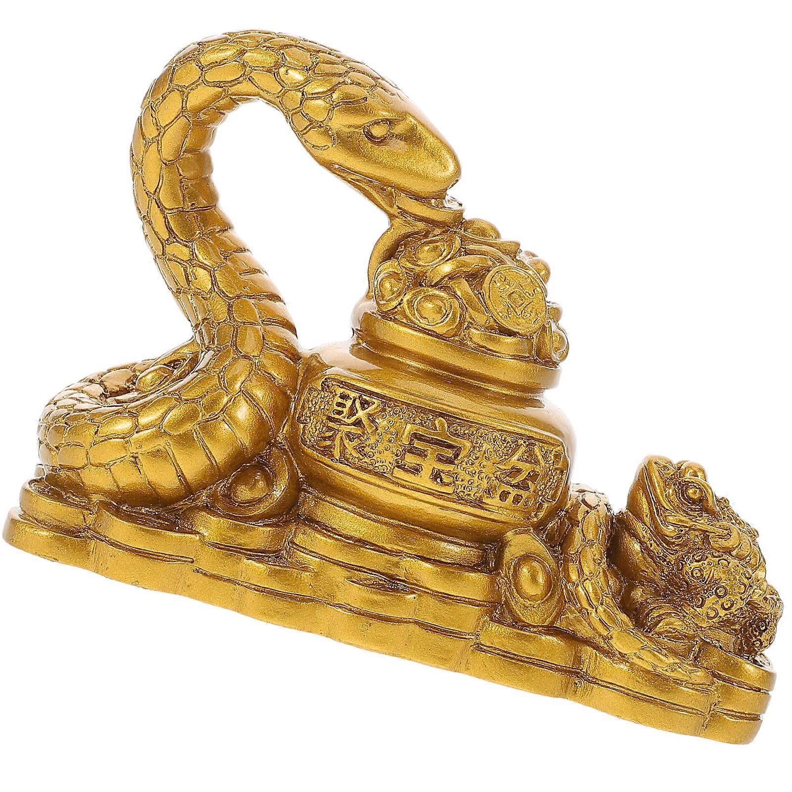 Resin Snake Figurine Cornucopia for Decor 5Pcs Tabletop Statue