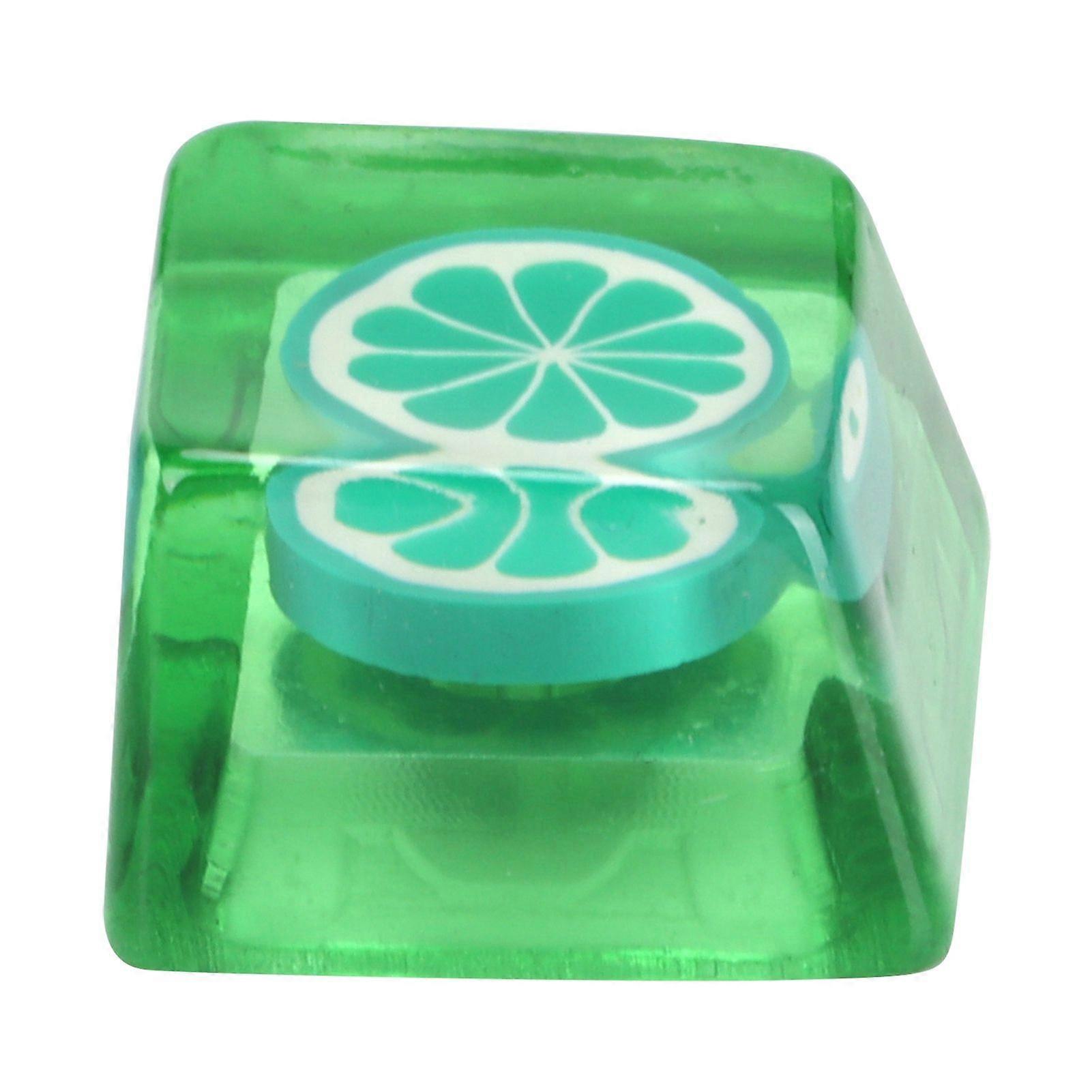 Resin Keycap HandMade CorrosionResistant Universal Mechanical Keyboard Accessories(Lime )