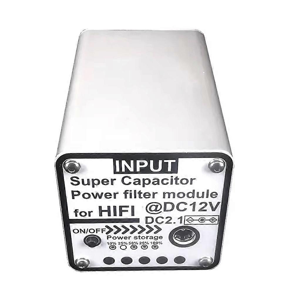 12V3F Version Power Filter DC2.1 Input Output Suitable for HiFi Audio Video Equipment Amp Amplifier