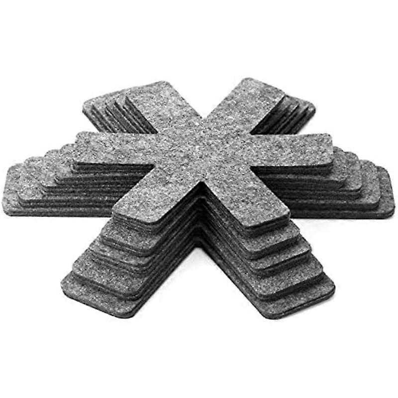 20 Pot Pan Protectors, 5 Sizes of Gray Felt Pan and Pan Separator