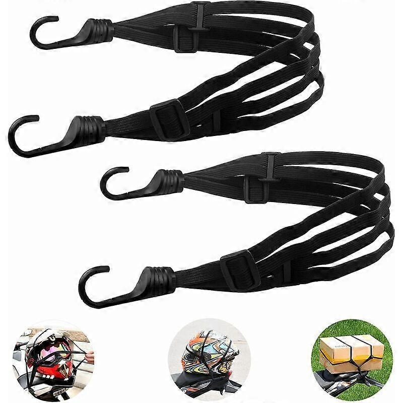Luggage Straps with Double Hooks for Bicycle and Motorcycle, Elastic