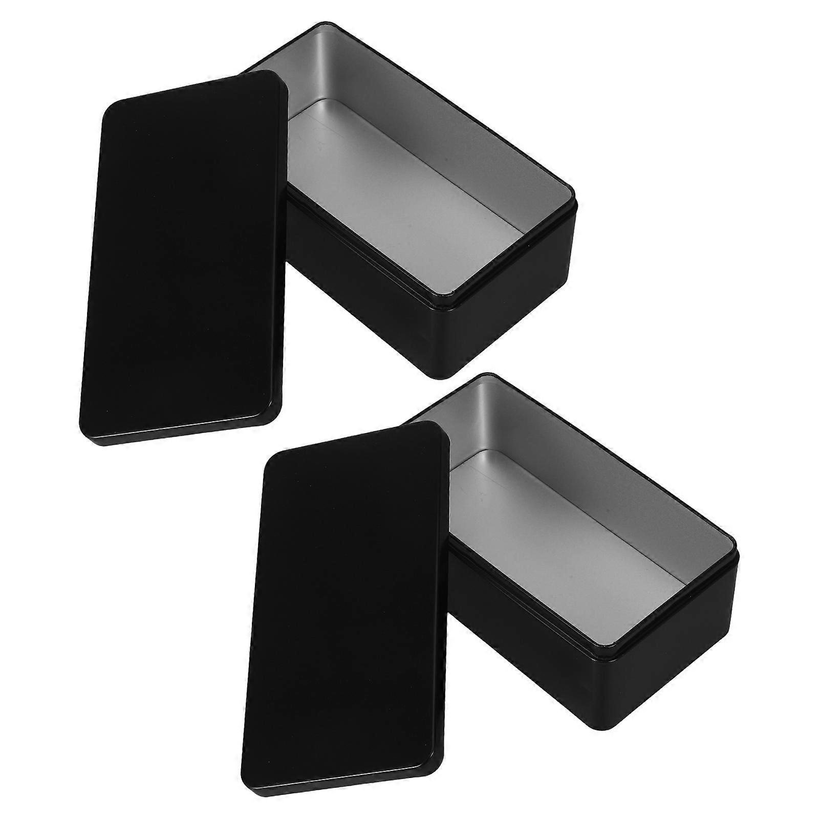 Keepsake Box Tinplate Storage Container for Storage 6Pcs Tight Seal