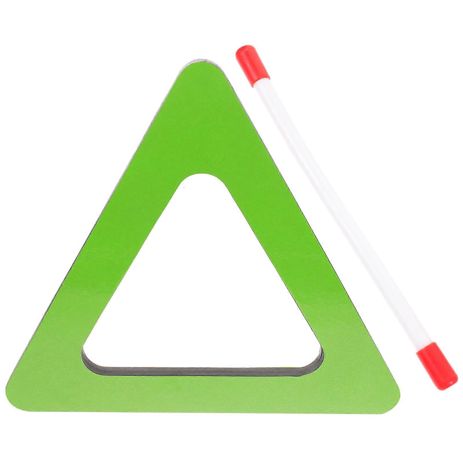 Children's Triangular Hand Drum Musical Orff Percussion Instrument For Performances 25.5X22.5X1Cm 1 Set