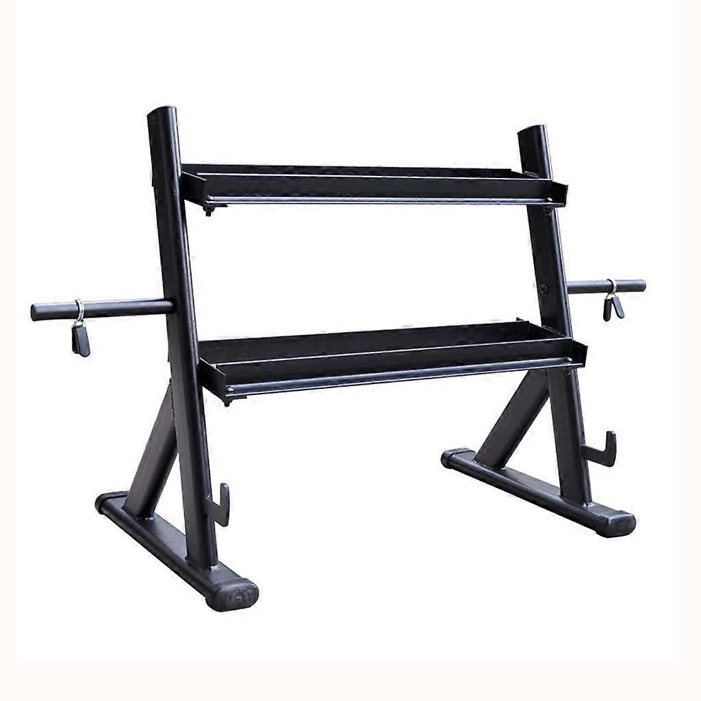 Fitness Dumbbell Rack 2Tier Steel Dumbbell Stand For Home And Commercial Gym Stable Dumbbell Holder