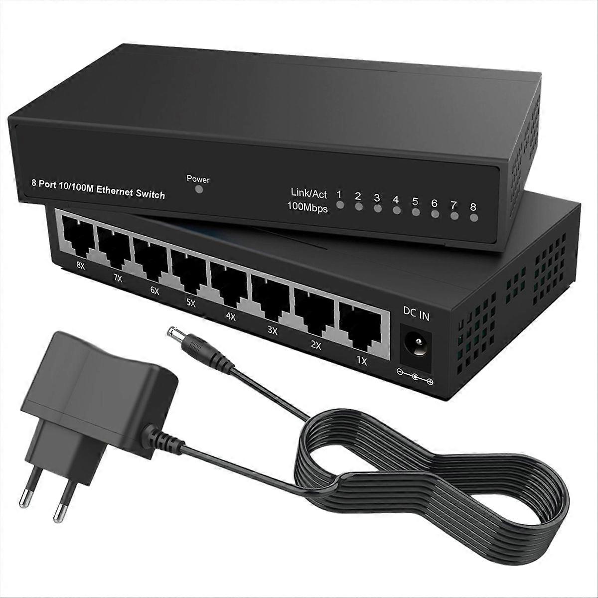 8-poorts Gigabit Ethernet Switch RJ45 Hub Internet Splitter Smart Switch Ethernet Netwerkschakelaar 10/10