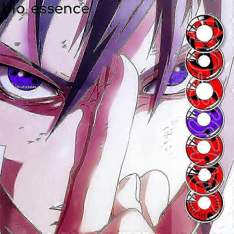 2pcs/ζεύγος Sharingan φακοί επαφής για τα μάτια Χρώμα Cosplay Anime Μάτια Φακός Uchiha Sasuke Hatake Kakashi Φακοί Απόκριες