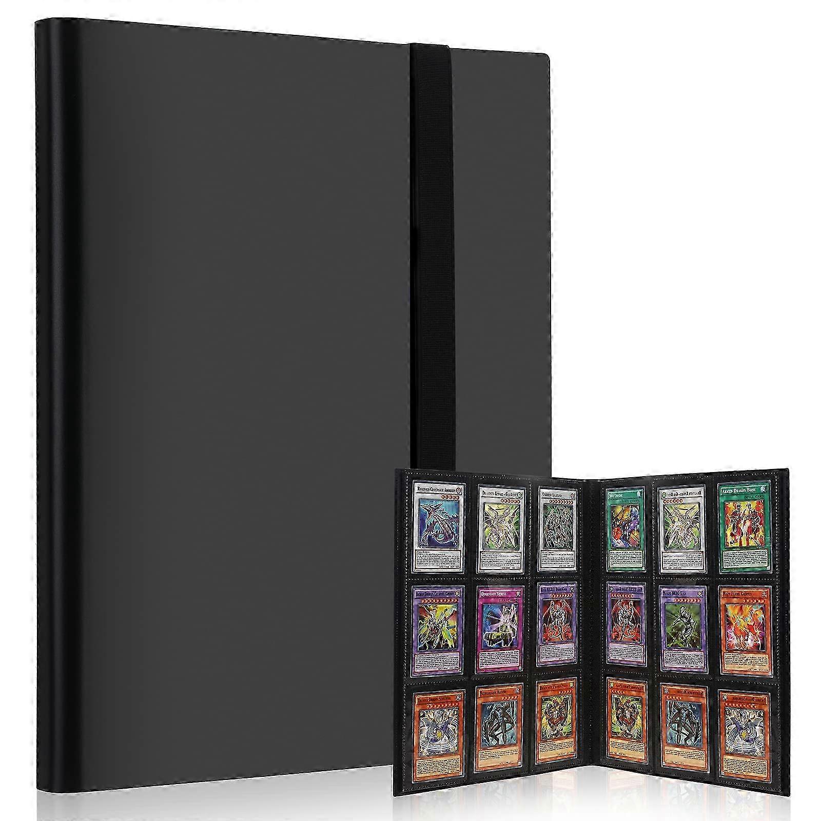 Trading Cards Album - Card Binder Album 360 Pockets with Elastic Strap, Game Card Storage Folder 20 Pages 9 Pocket 26s