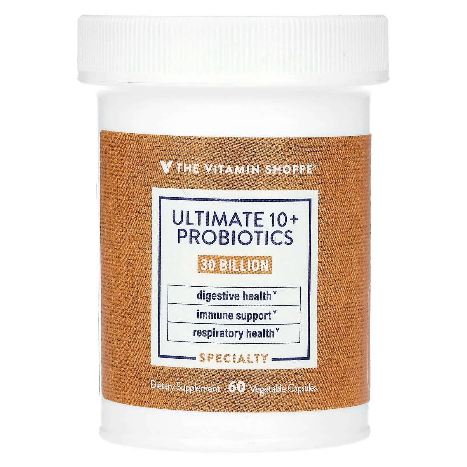 Ultimate 10+ Probiotics, 30 Billion CFU, 60 Vegetable Capsules