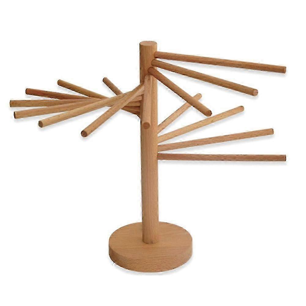 Collapsible Spaghetti Pasta Dryer with 16 Hangers, Adjustable Noodle Drying Rack for Kitchen Use