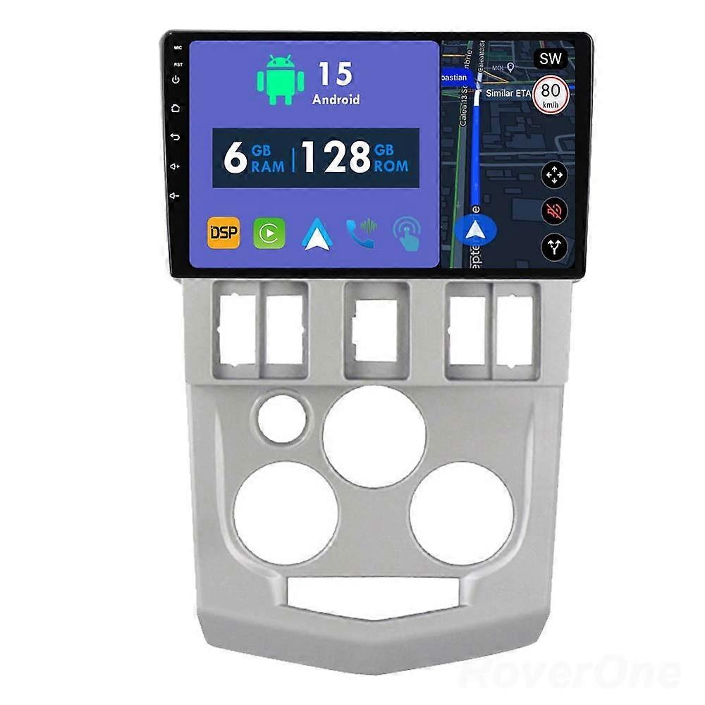 Car Radio 6G+128G CarPlay GPS Navigation Head Unit for Renault Logan 1 2004 - 2009 Android Auto Bluetooth Stereo Touch Screen
