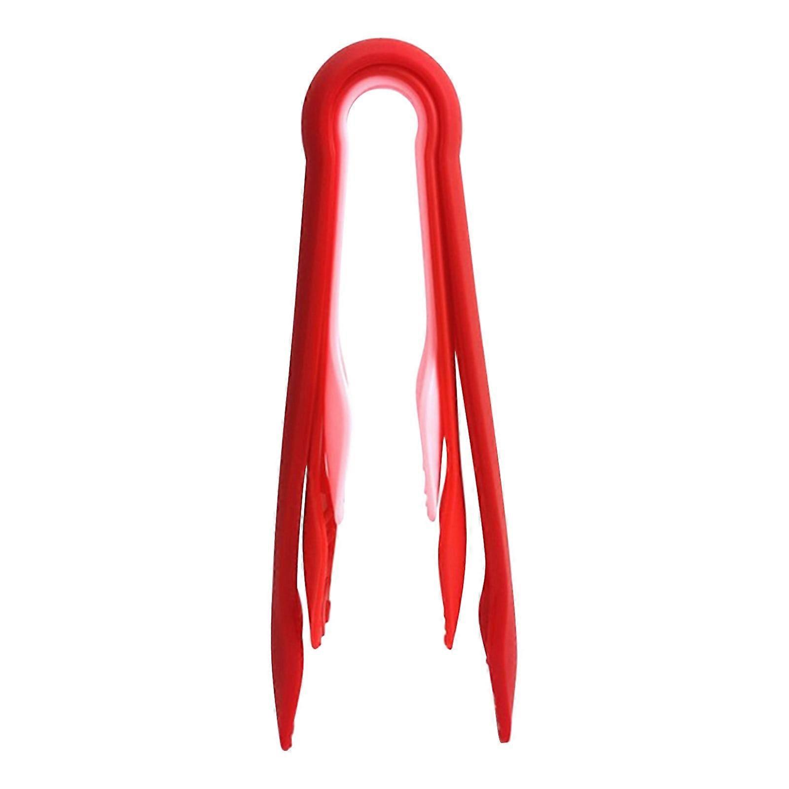 ZKCCNUK 3 Sizes Plastic Kitchen Tongs, Non-Slip for Bread, Meat, Ice, Veg, Camping & Parties