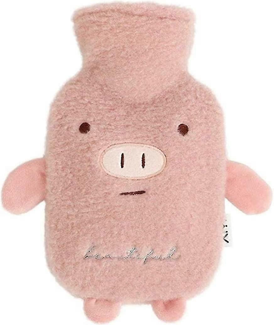 Wärmflasche mit Deckel, Tierhandwärmer (Schwein)
