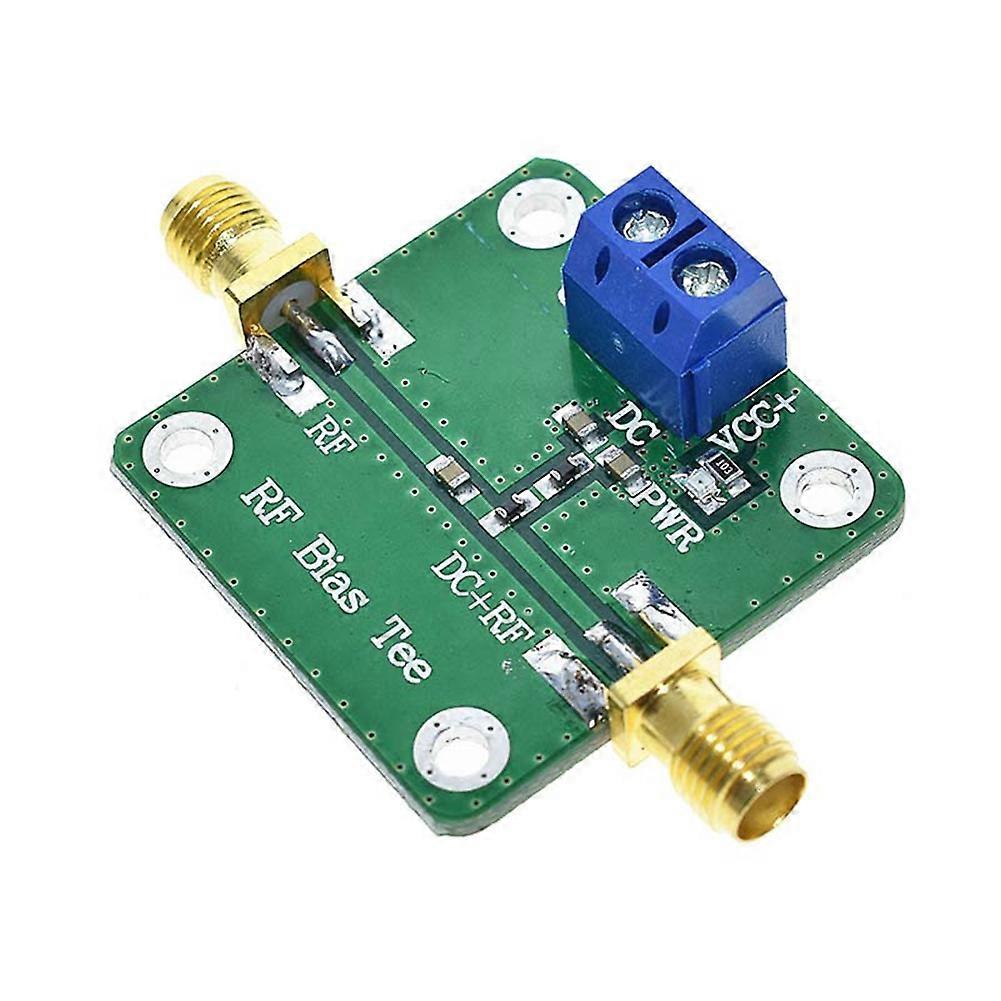Bias Tee Broadband 10-6000MHz RF Microwave DC Bias DC Blocker for HAM Radio RTL SDR LNA Low Noise Ham Radio Amplifier