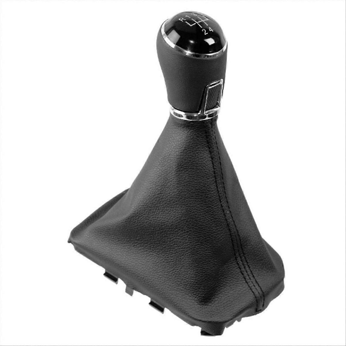 Car 5 Speed Gear Shift Knob with Gaiter Boot Cover Manual Transmission Lever Change Knob for Seat 2