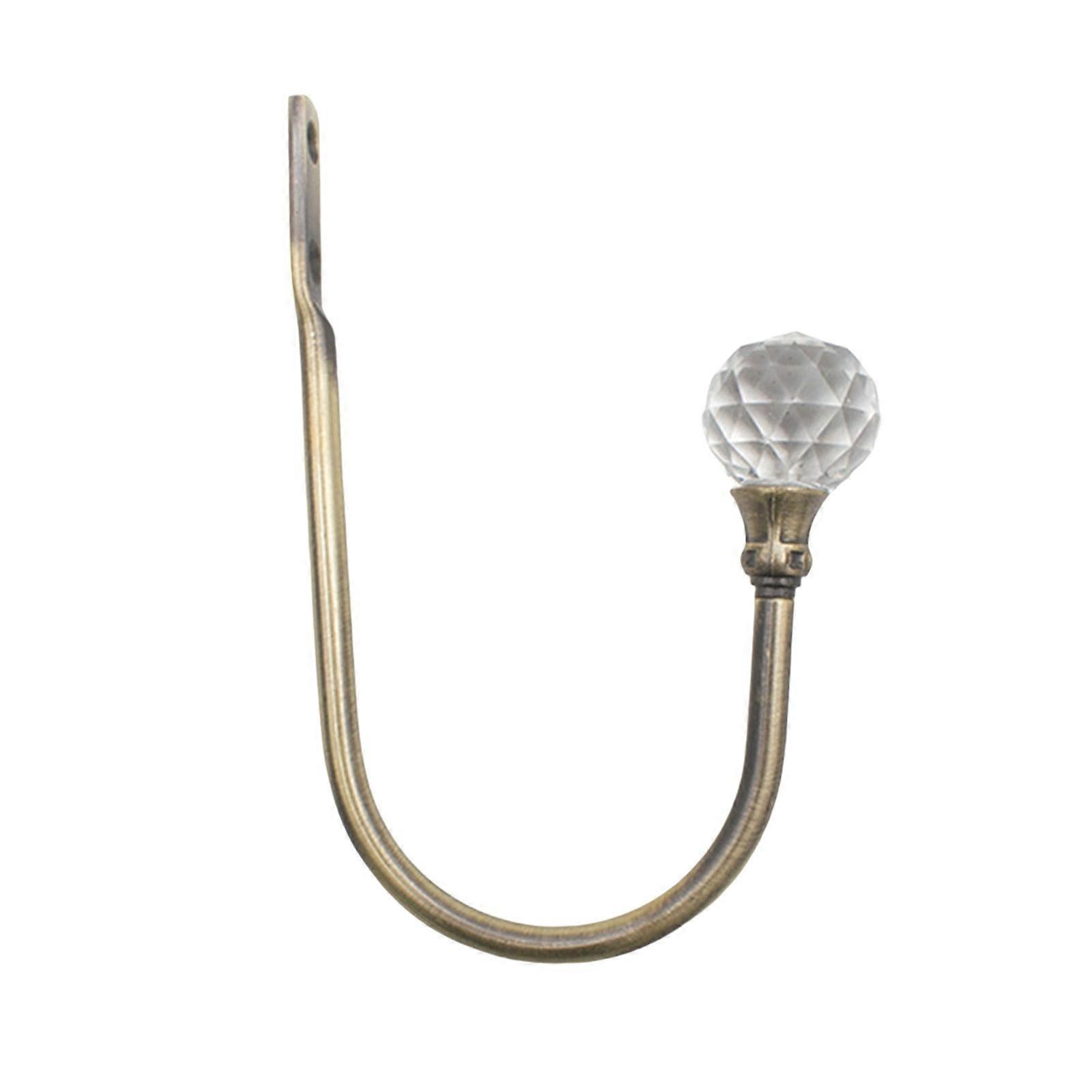 Curtain Alloy U Shaped Crystal Wall Hook Electro Galvanized Curtain Hook