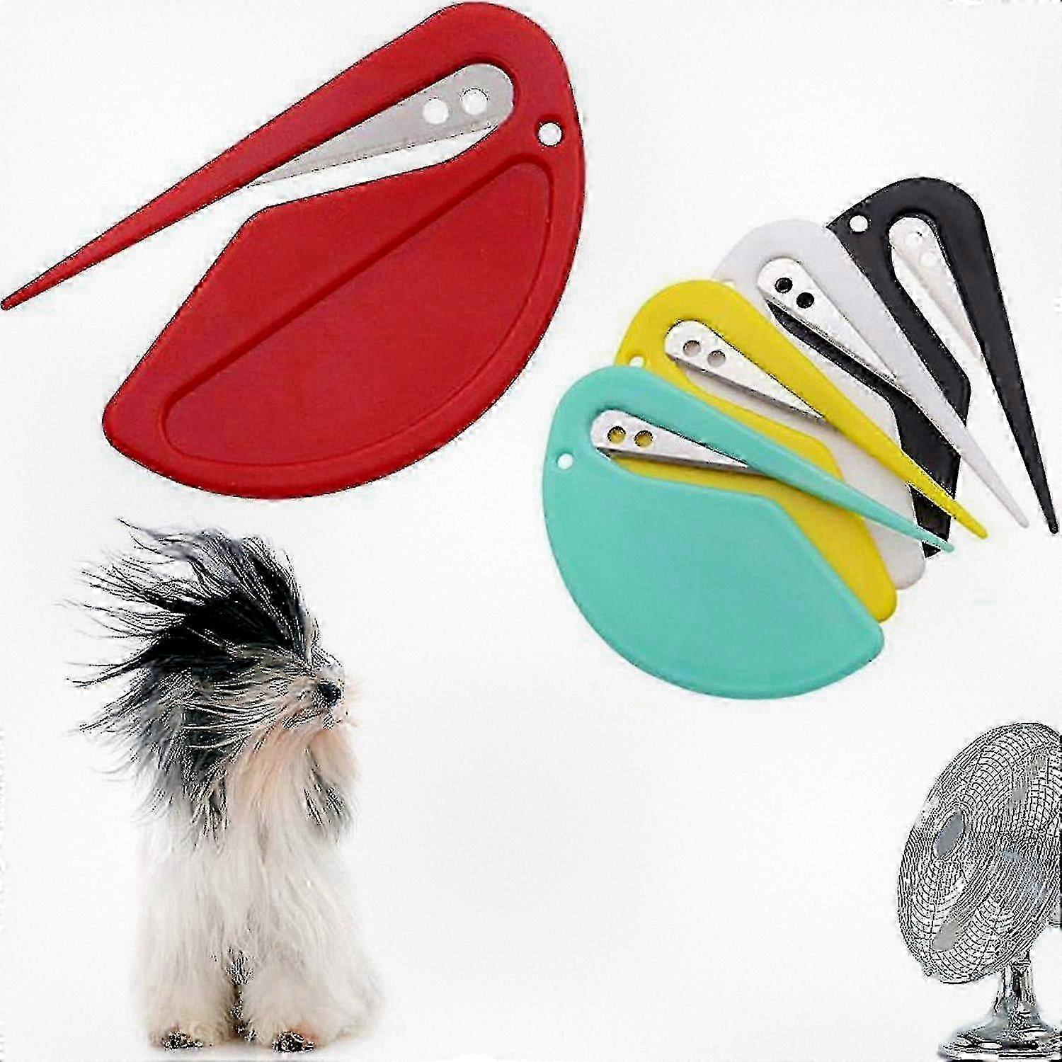 5-Piece Plastic Letter Opener Set with Razor Blade for Envelopes, Packages, Mail, and Boxes - Sharp and Efficient Paper Knife