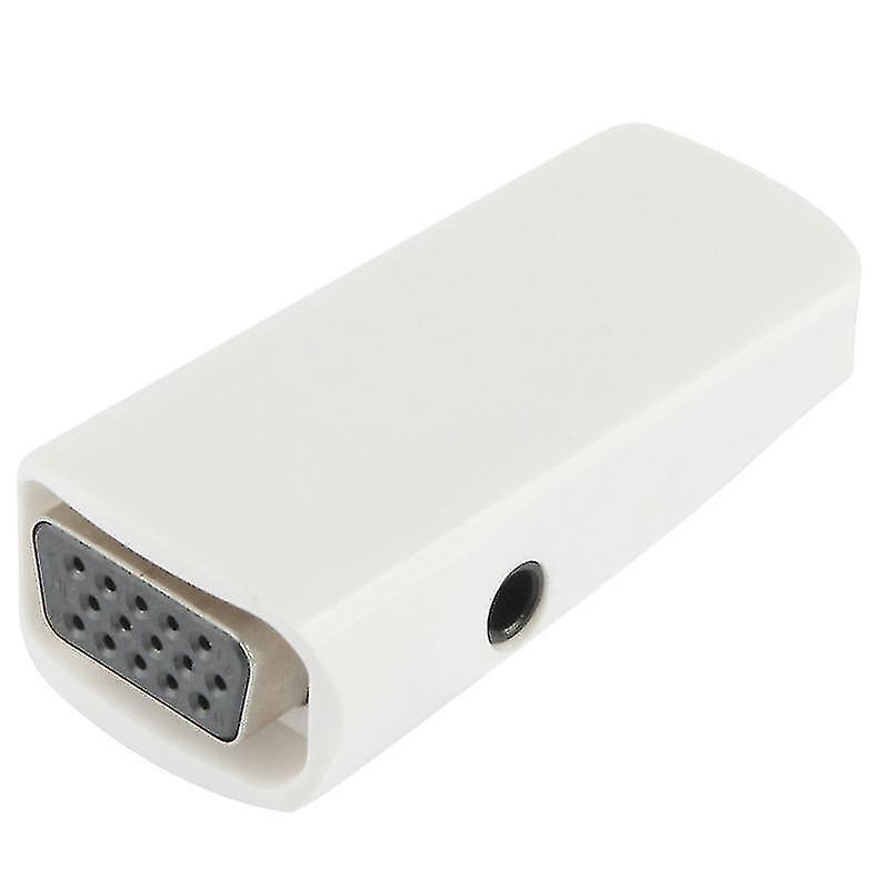 Computer Accessory Sets Full Hd 1080p Hdmi Female To Vga And Audio Adapter For Hdtv Monitor Projector White