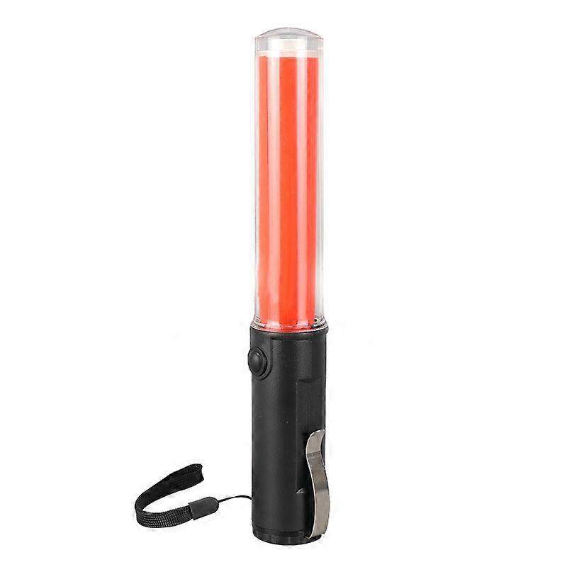 26cm 4 Mode Traffic Baton Light Stick LED Warning Torch Flashlight White
