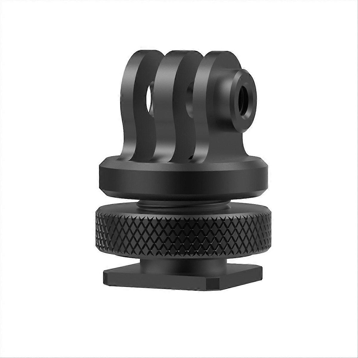 Action Camera Cold Shoe Adapter with 360 Adjustment 1/4 Inch Screw Hole for 13 Action 4
