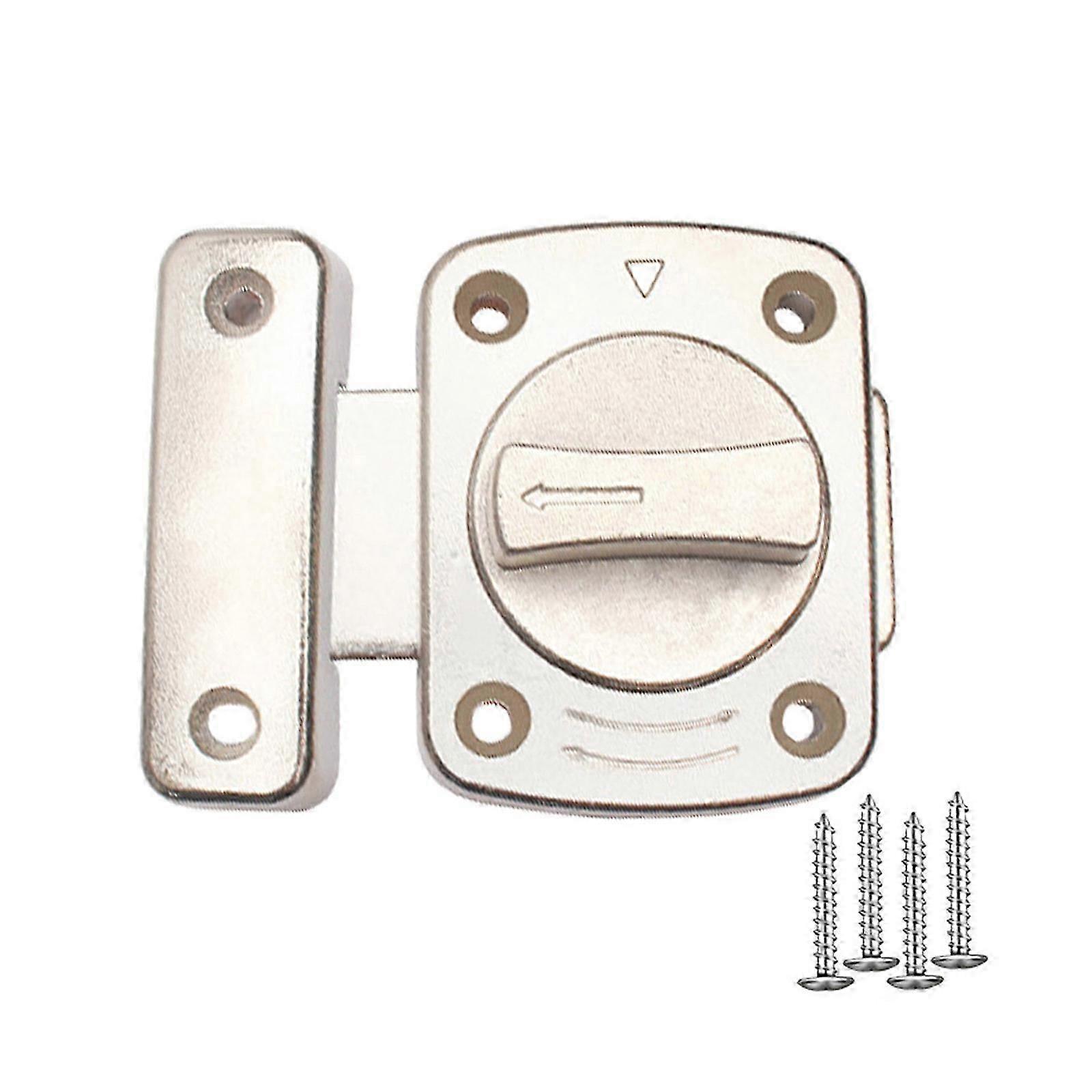 Convenient and Sturdy Zines Alloy Door Bolt Latches No Hole Need Suitable for Multiple Door Types Home Accessory Cs