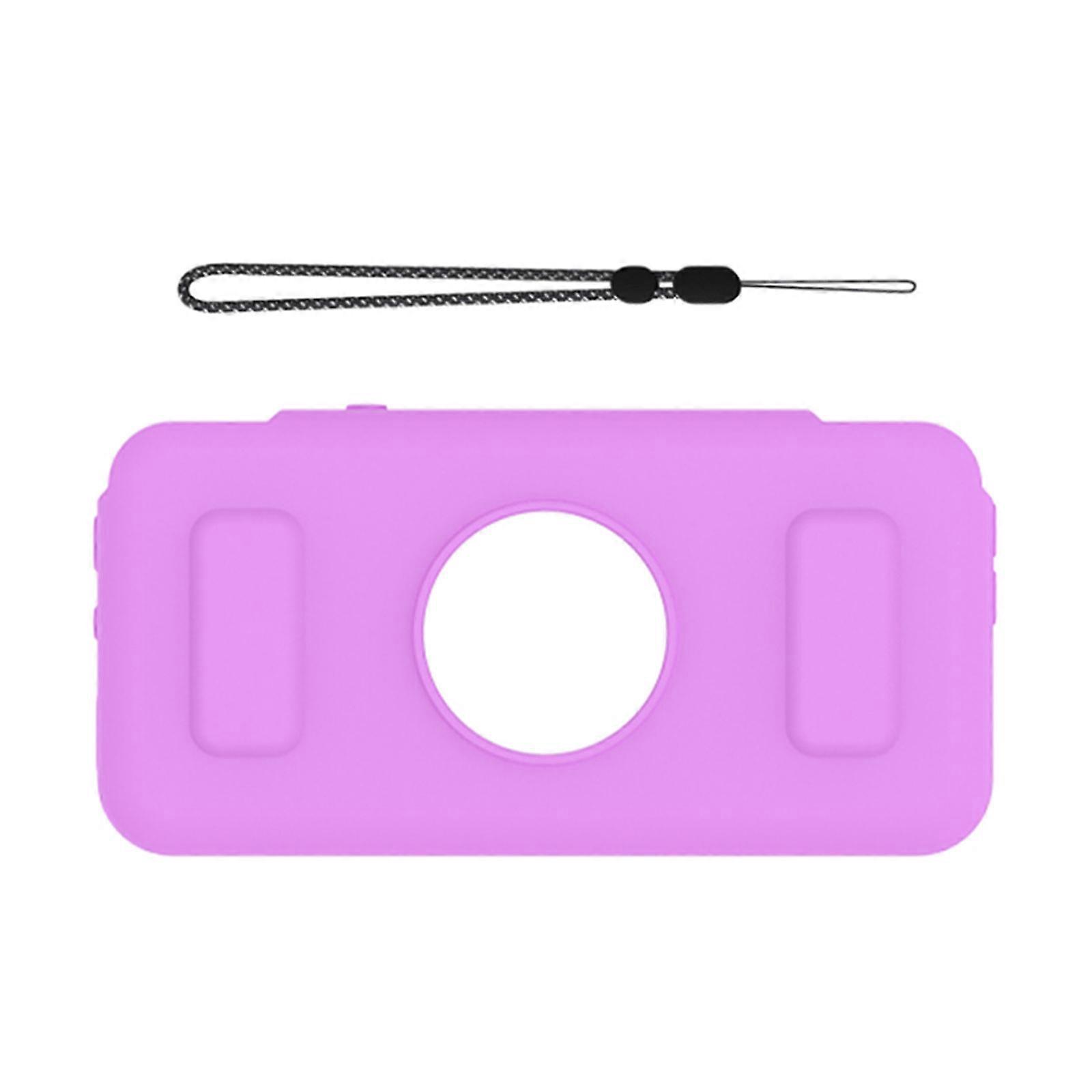 Full Coverage Case Flexible Silicone Shell for RG35XX H Gamepad Housing Shockproof Skin Case Consoles Dust Cover  Purple