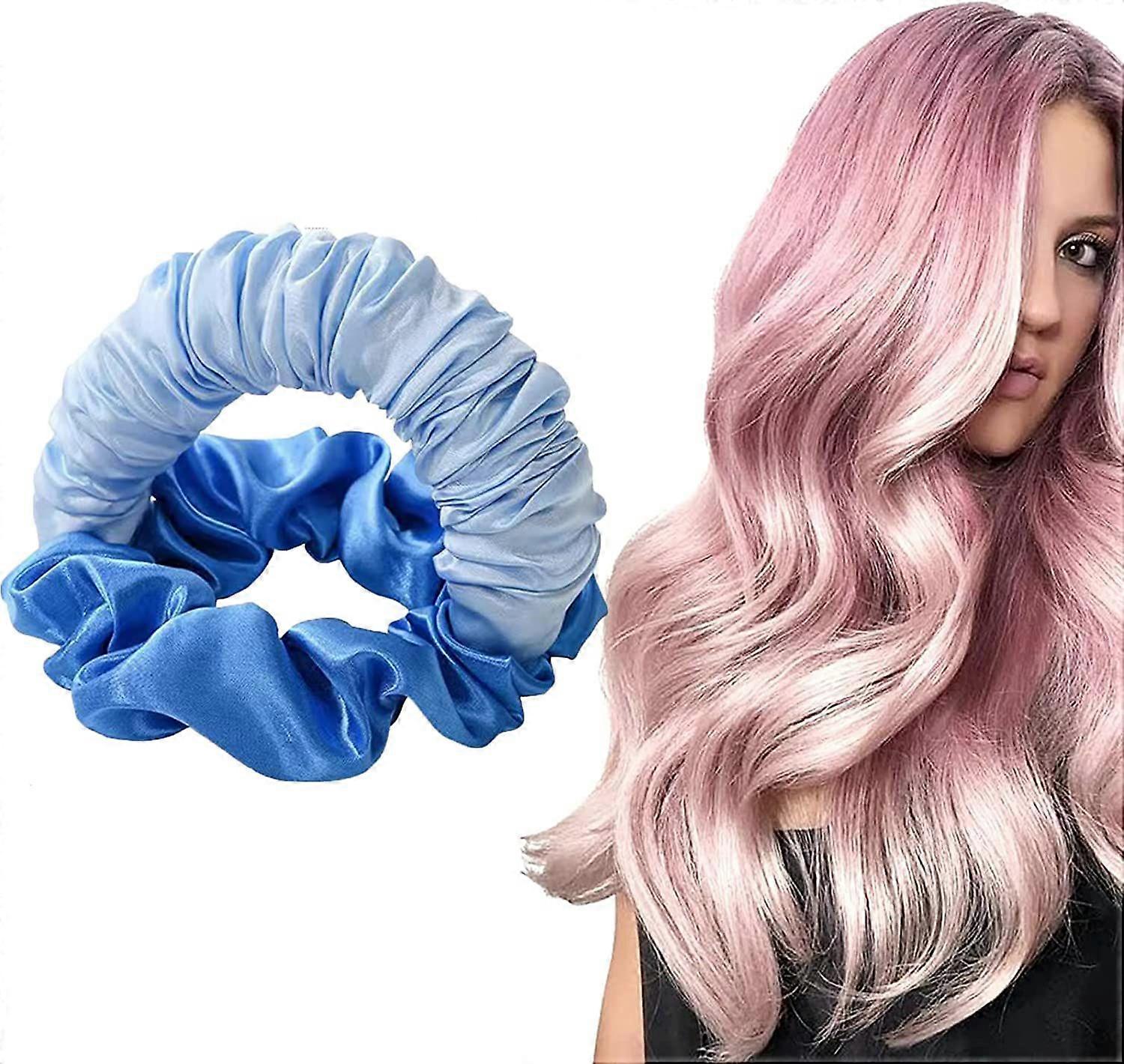 New Soft Heatless Curling Headband No Heat Ponytail Headband Hair Curler Headband Soft Sleeping Curling Scrunchie Lazy Scrunchie Rollers Magic Hairdre