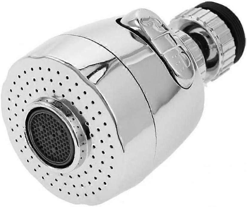 360 Degree Faucet Aerator Rotatable Water Saving Tap Sprayer (silver 1pc