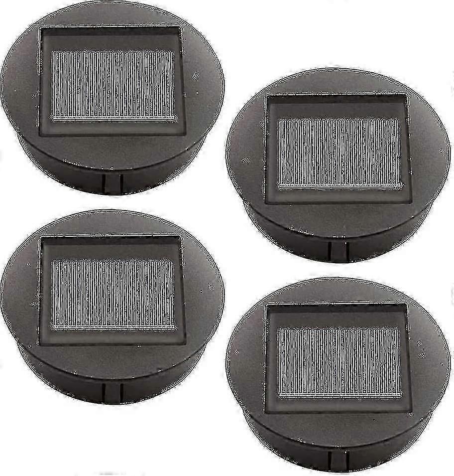 4 stk. solcellelamper med LED-pærer, solcellepaneler til erstatning, LED-solcellepanel