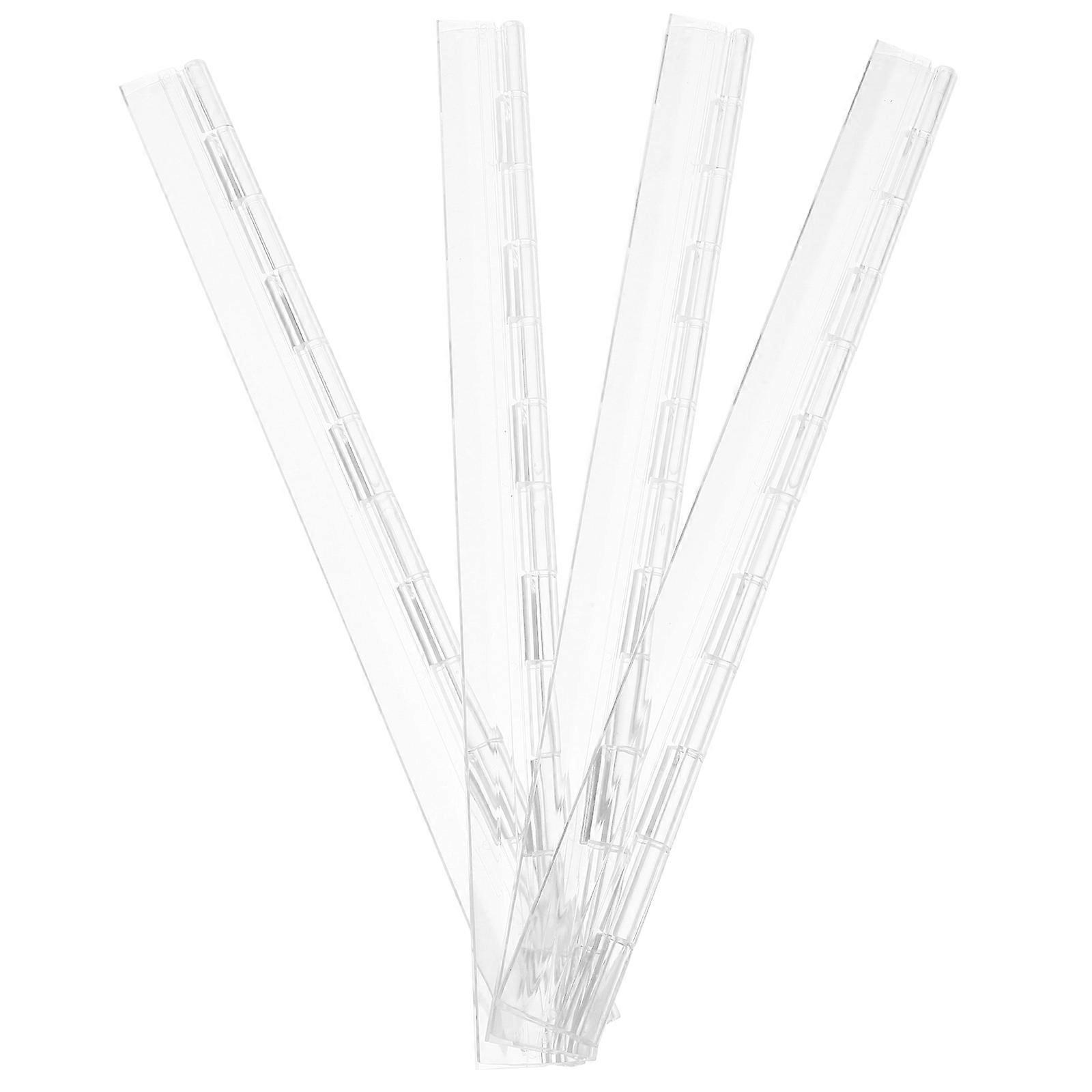 Clear Cabinet Hinges for Display Stand Supporting DIY Use 4Pcs Pack